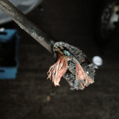 Incorrect Tow Bar fitting leading to dash fire 1